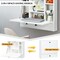 Wall-Mount Floating Desk Foldable Space Saving Laptop Workstation